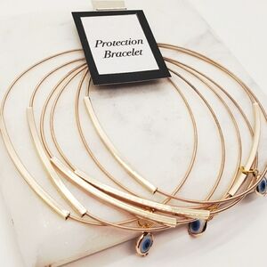 🔥BRACELET set of 6 delicate protection bracelets Evil Eye Golden